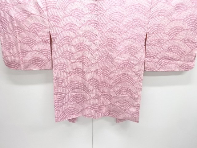 JAPANESE KIMONO / ANTIQUE HAORI / SILK / ALL SHIBORI / WAVE
